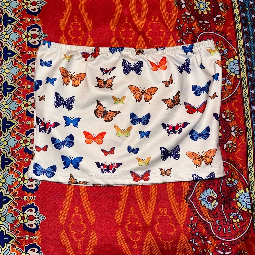 BUTTERFLY TUBE TOP🦋